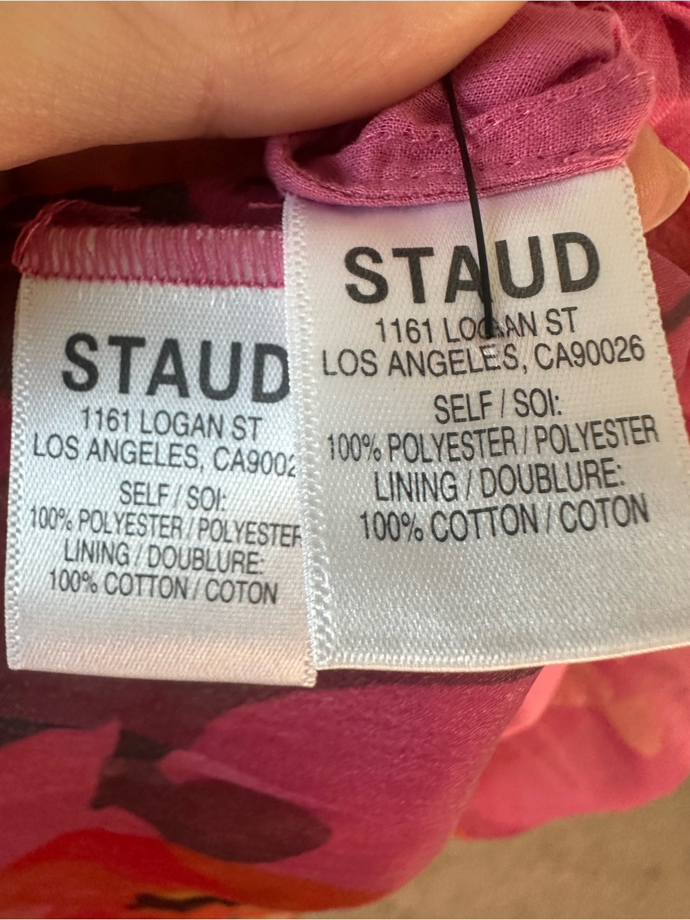 STAUD Hyacinth Tiered Floral
Organza Pink Dress SZ XS - Picture 4 of 6